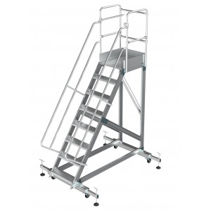 Односторонняя лестница-платформа с настраиваемыми ножками SARAYLI 4 ст. 8703